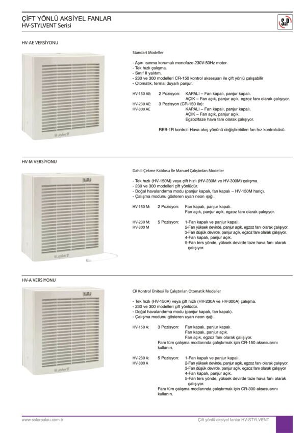SOLER PALAU S&P HV STYLVENT SERİSİ - Görsel 4