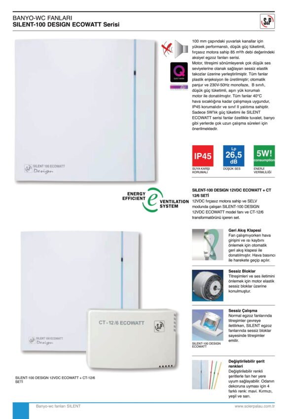 SOLER PALAU S&P SILENT DESİGN SERİSİ - Görsel 5